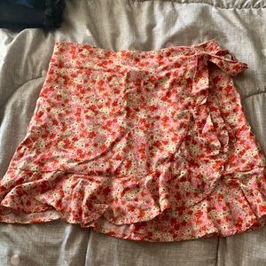 Floral Tie Skirt